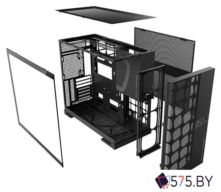 Корпус Geometric Future Model 5 Vent 5FAN (черный) в магазине 575.by