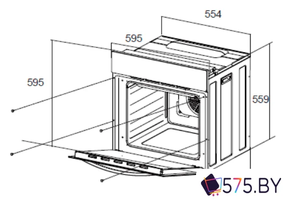 Электрический духовой шкаф MAUNFELD EOEC.564TB в магазине 575.by