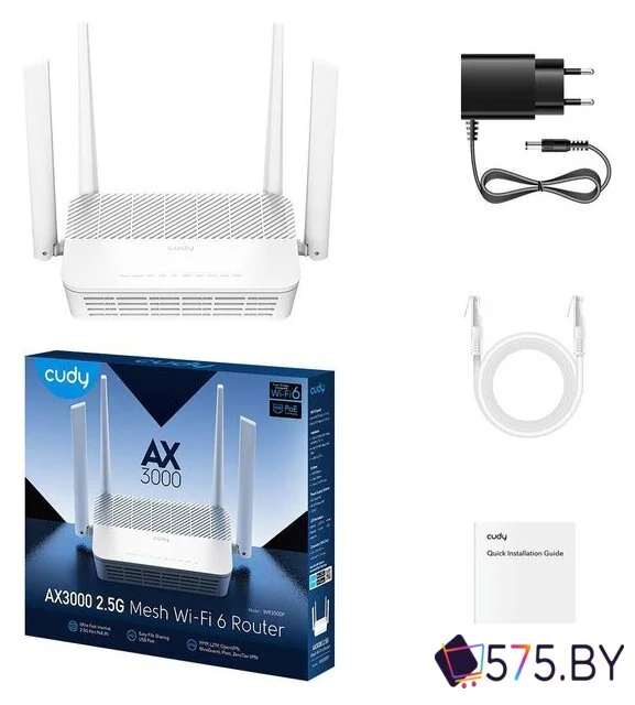 Wi-Fi роутер Cudy WR3000P 1.0 в магазине 575.by
