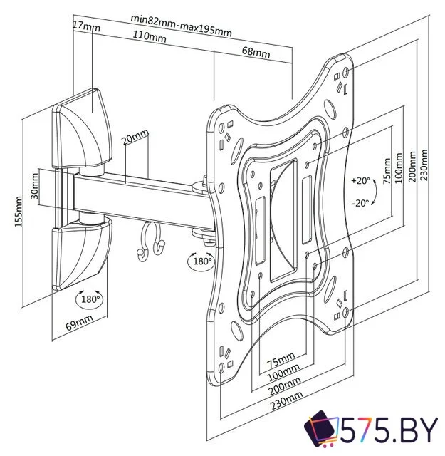 Кронштейн для телевизора Ultramounts UM865 в магазине 575.by