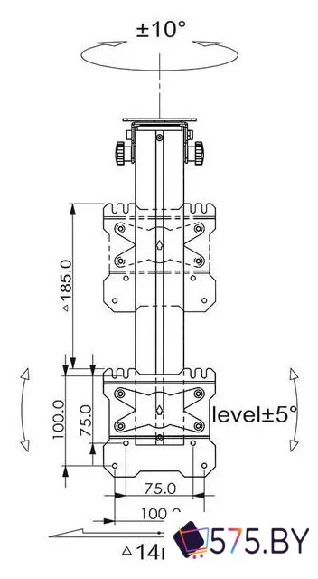 Кронштейн для телевизора Onkron CR1S в магазине 575.by