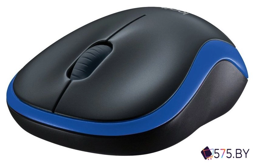 Мышь Logitech M185 (черный/синий) в магазине 575.by