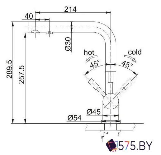 Смеситель Franke Atlas Clear Water PVD 120.0745.585 в магазине 575.by