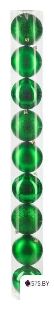 Елочная игрушка Ausini VT25-04010-5 (зеленый, 9 шт) в магазине 575.by