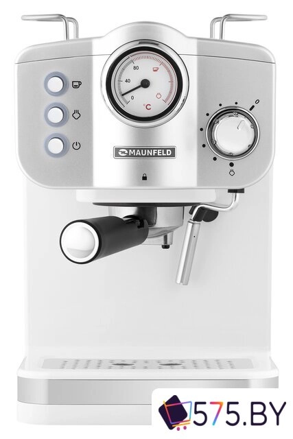 Рожковая кофеварка MAUNFELD MF-735WH Pro в магазине 575.by