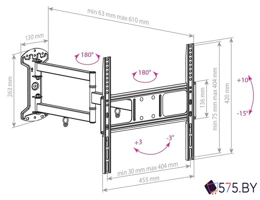 Кронштейн для телевизора Arm Media LCD-415 в магазине 575.by