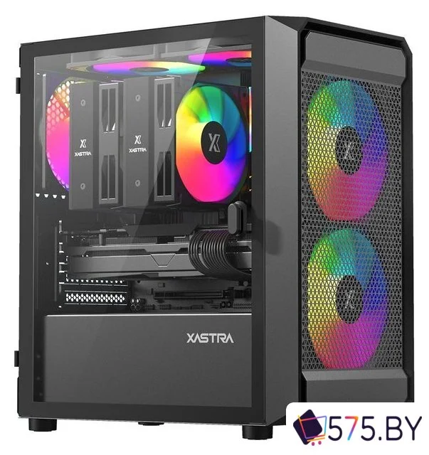 Корпус XASTRA A303M 3ARGB (черный) в магазине 575.by