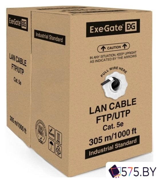Кабель ExeGate UTP4-C5e-CU-S24-OUT-PE-BK-305 UTP в магазине 575.by