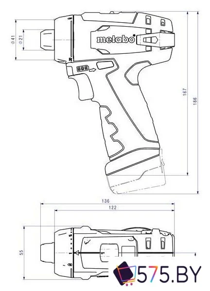Дрель-шуруповерт Metabo PowerMaxx BS Basic 600984500 (с 2-мя АКБ, кейс) в магазине 575.by