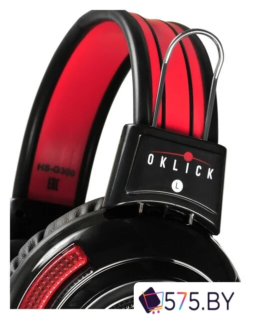 Наушники Оклик HS-G300 Armageddon (черный/красный) в магазине 575.by