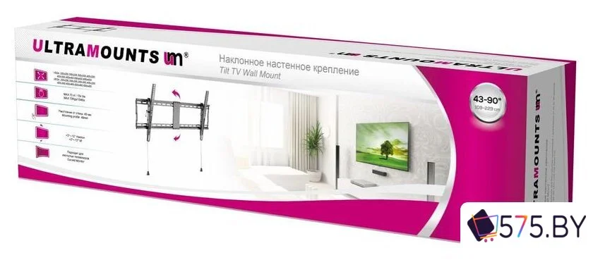 Кронштейн для телевизора Ultramounts UM840T (черный) в магазине 575.by