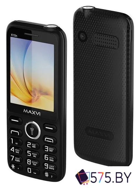 Кнопочный телефон Maxvi K15n (черный)