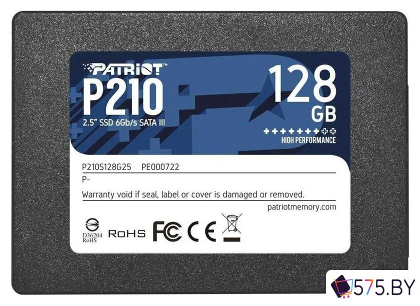SSD Patriot P210 128GB P210S128G25 в магазине 575.by