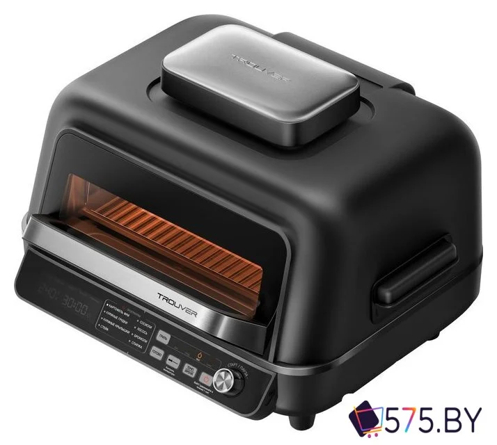 Аэрогриль (аэрофритюрница) Trouver Indoor Air fry grill IG20 Pro Black в магазине 575.by