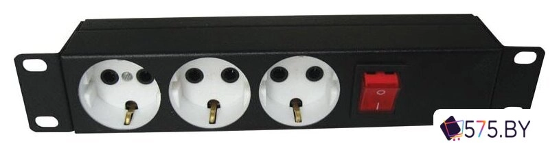 Блок розеток ЦМО БР-3П-10-9005 (3 розетки, без шнура питания) в магазине 575.by