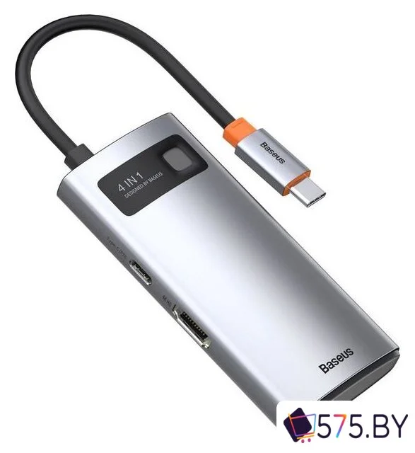 Док-станция Baseus Metal Gleam Series 4 in 1 Multifunctional Type-C CAHUB-CY0G в магазине 575.by