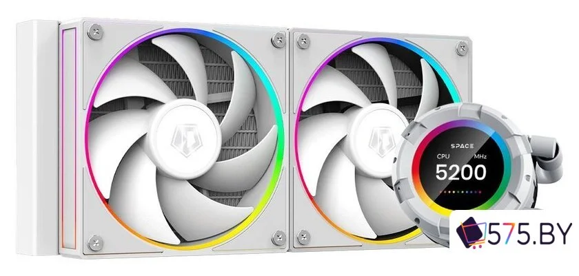 Система жидкостного охлаждения для процессора ID-Cooling SL240 White в магазине 575.by