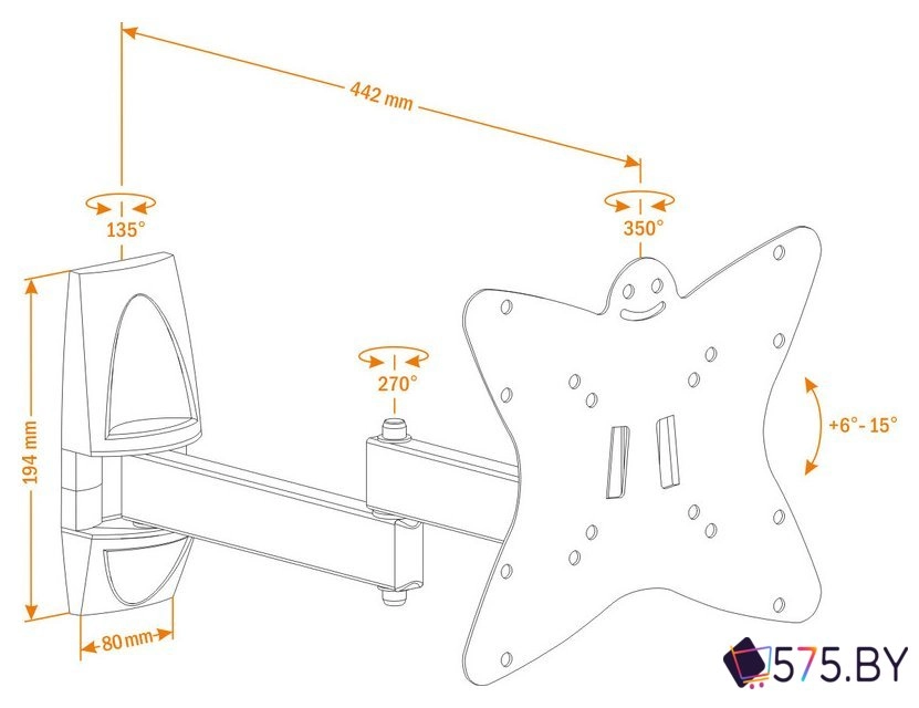 Кронштейн для телевизора Holder LCDS-5038 в магазине 575.by
