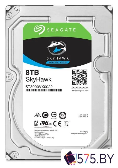 Жесткий диск Seagate Skyhawk Surveillance 8TB ST8000VX004 в магазине 575.by