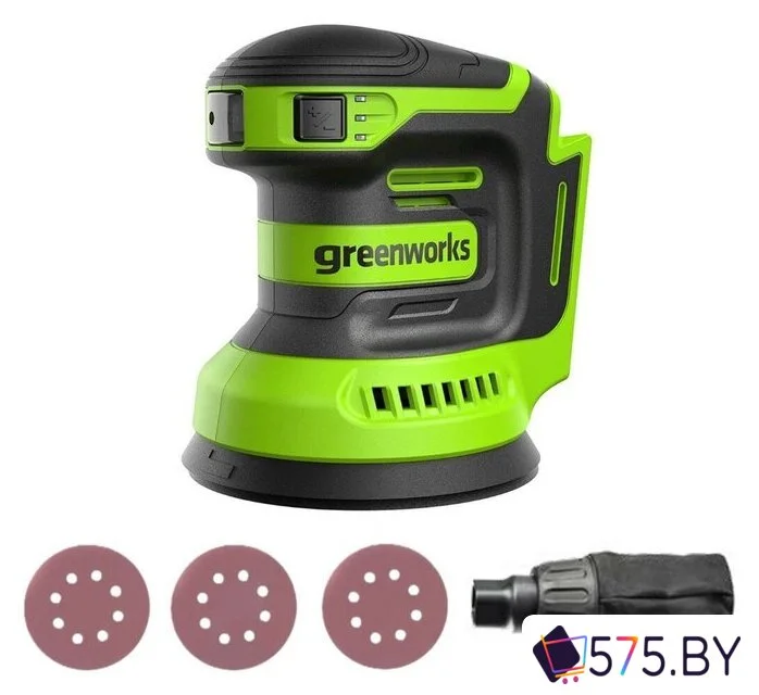Эксцентриковая шлифмашина Greenworks OS325 3100907 (без АКБ) в магазине 575.by