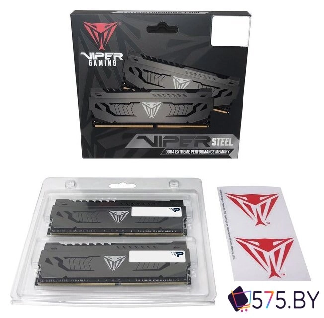 Оперативная память Patriot Viper Steel 2x32GB DDR4 PC4-25600 PVS464G320C6K в магазине 575.by