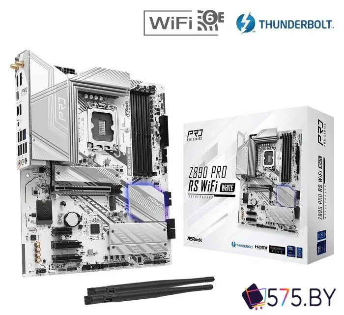 Материнская плата ASRock Z890 Pro RS WiFi White в магазине 575.by