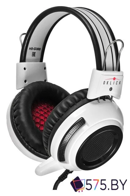 Наушники Оклик HS-G300 Armageddon (белый/черный) в магазине 575.by