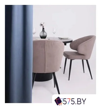 Стул с подлокотниками Мамадома Rob (b05 Latte Lux/черный) в магазине 575.by