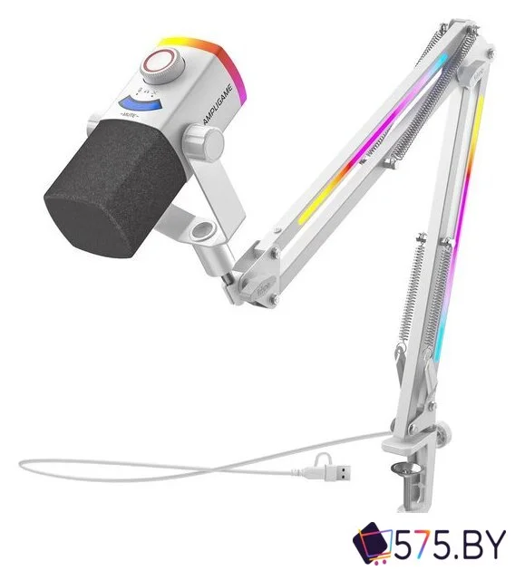 Проводной микрофон FIFINE AM8PROTW (белый) в магазине 575.by