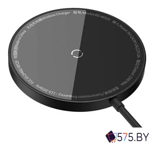 Беспроводное зарядное Baseus Simple Mini3 Magnetic Wireless Charger 15W CCJJ040001 (черный) в магазине 575.by