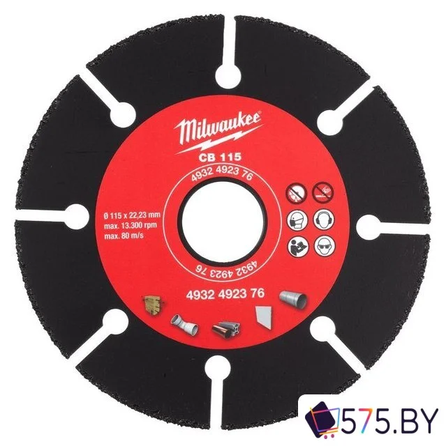 Отрезной диск Milwaukee 4932492376 в магазине 575.by