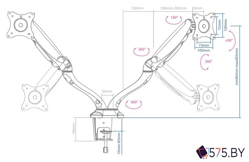 Кронштейн для монитора Arm Media LCD-T22 в магазине 575.by