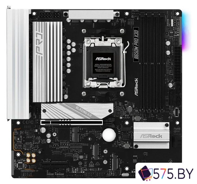 Материнская плата ASRock B650M Pro X3D в магазине 575.by