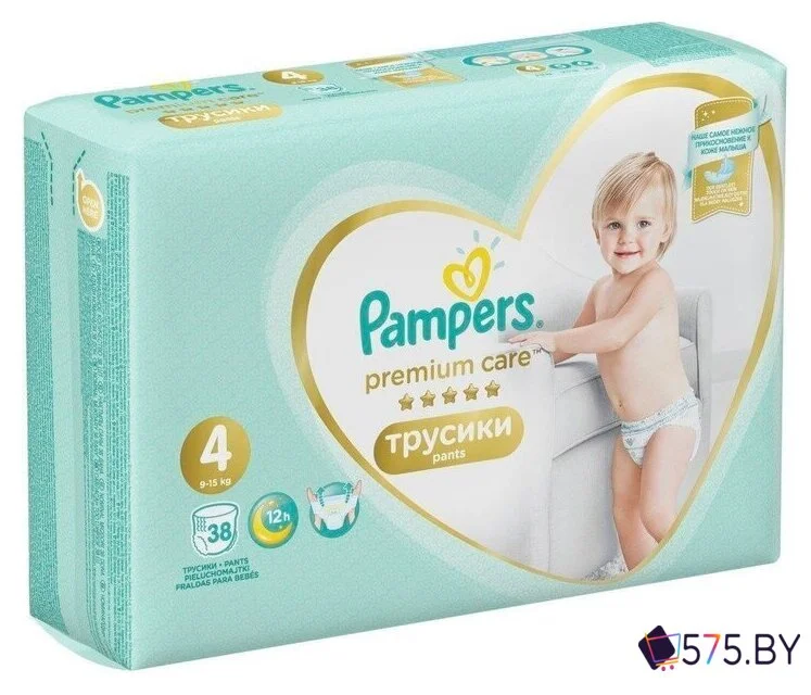 Трусики-подгузники Pampers Premium Care Pants 4 (38 шт) в магазине 575.by