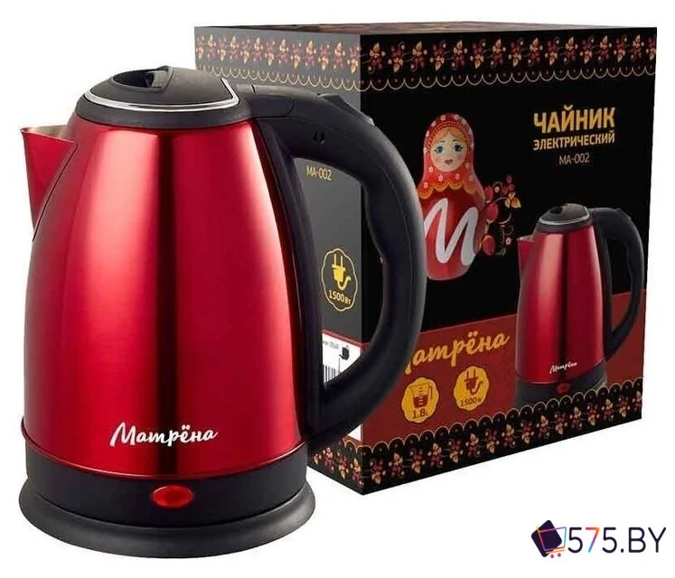 Электрический чайник Матрена MA-002 (красный) в магазине 575.by
