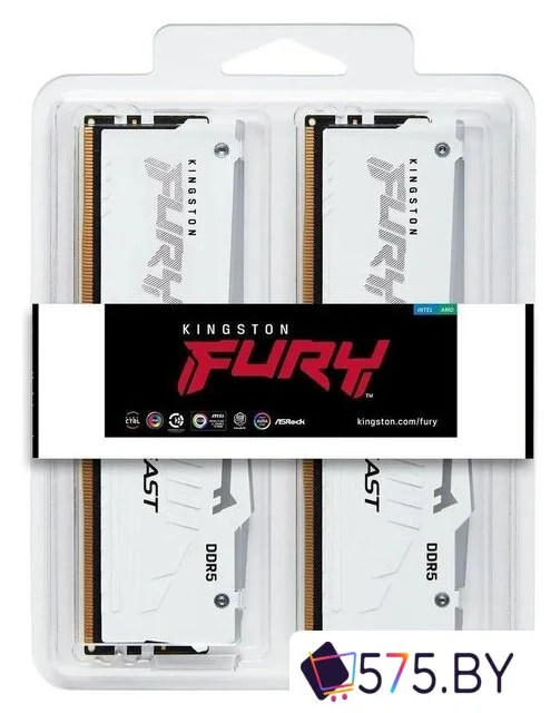 Оперативная память Kingston FURY Beast RGB 2x16ГБ DDR5 6000 МГц KF560C36BWE2AK2-32 в магазине 575.by