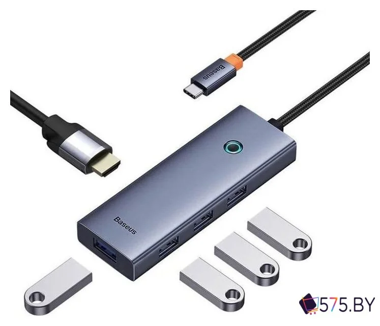 Док-станция Baseus Flite Series 4-Port USB-C Hub B00052809813-00 в магазине 575.by
