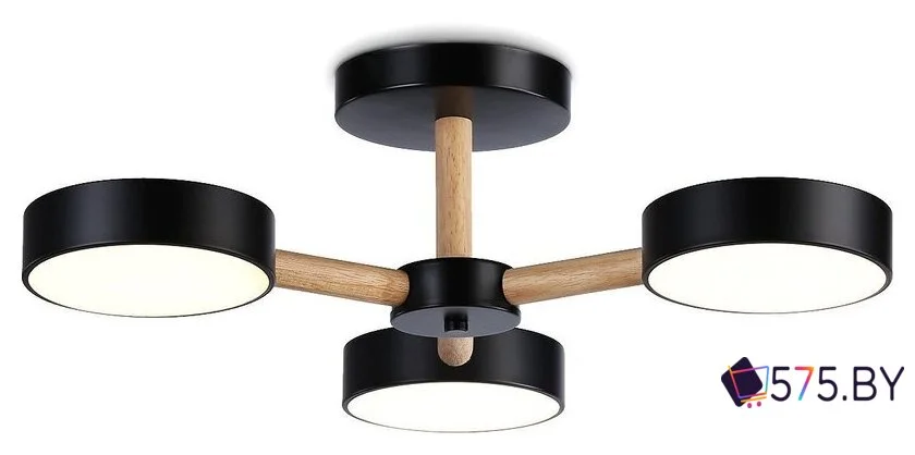 Припотолочная люстра Ambrella light FL4823/3 BK в магазине 575.by