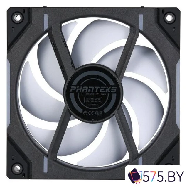 Вентилятор для корпуса Phanteks D30-120 D-RGB Reversed Black PH-F120D30R_DRGB_PWM_BK01 в магазине 575.by