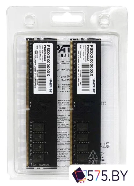 Оперативная память Patriot Signature Line 2x8GB DDR4 PC4-25600 PSD416G3200K в магазине 575.by