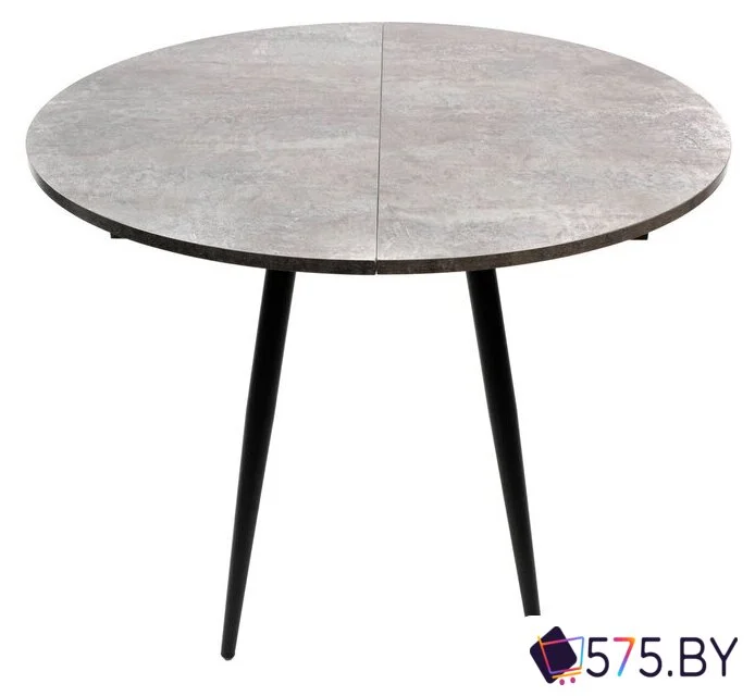 Кухонный стол ВВР Элип (камень темный/черный конус, ЛДСП) в магазине 575.by