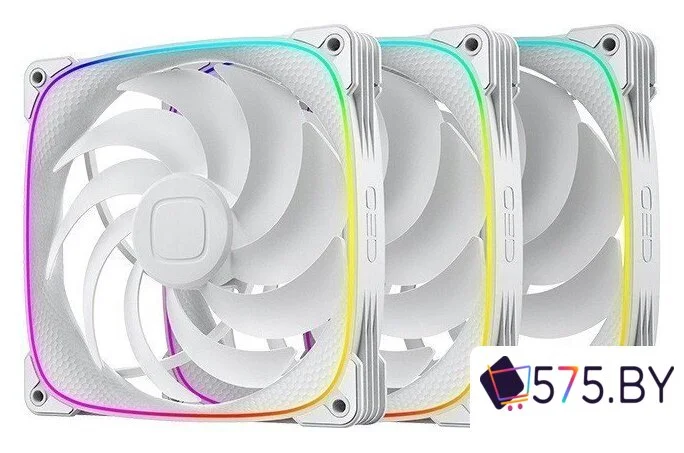 Комплект вентиляторов для корпуса Geometric Future Squama 2503-14 Triple Pack (белый) в магазине 575.by