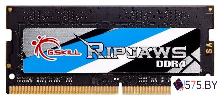 Оперативная память G.Skill Ripjaws 16GB DDR4 SODIMM PC4-25600 F4-3200C22S-16GRS в магазине 575.by