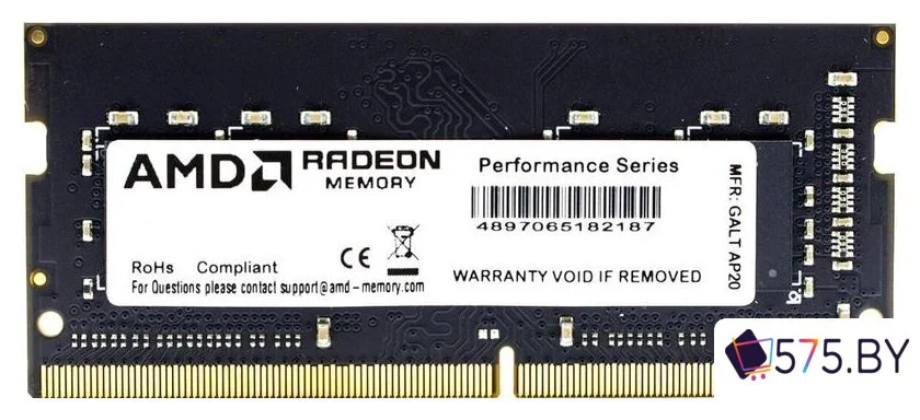 Оперативная память AMD Radeon 16GB DDR4 SODIMM PC4-25600 R9416G3206S2S-U в магазине 575.by