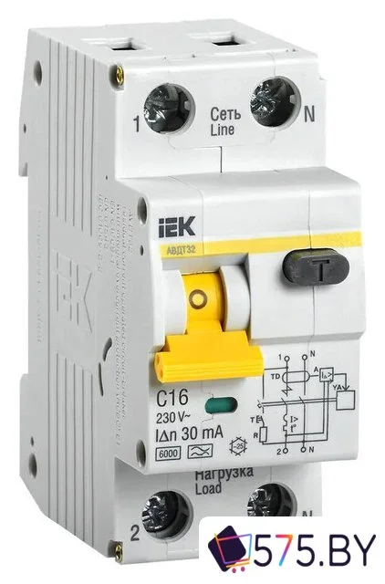 Дифференциальный автомат IEK АВДТ 32 C16 MAD22-5-016-C-30