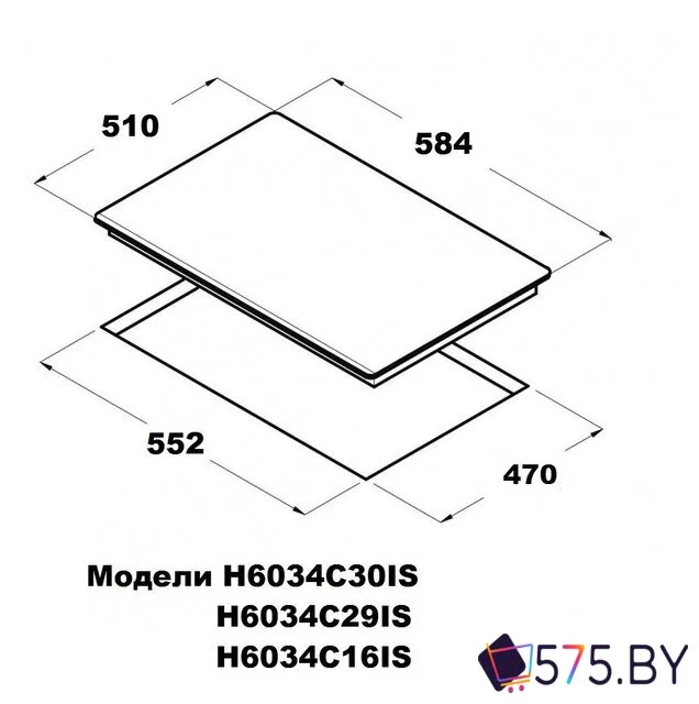 Варочная панель Schtoff H6034C29IS Black в магазине 575.by
