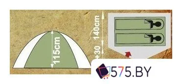 Треккинговая палатка AVI-Outdoor Logmer 2911-NK в магазине 575.by