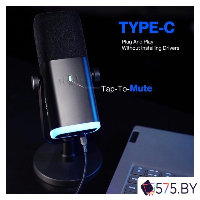 Проводной микрофон FIFINE AM8 (черный) в магазине 575.by