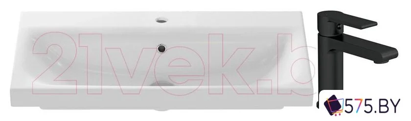 Умывальник Cersanit Moduo 80 Slim P-UM-MOD80SL/1 + 63107 в магазине 575.by