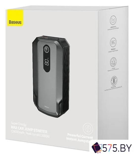 Портативное пусковое устройство Baseus Super Energy Max Car Jump Starter 20000mAh Cosmic Black C0120500 в магазине 575.by